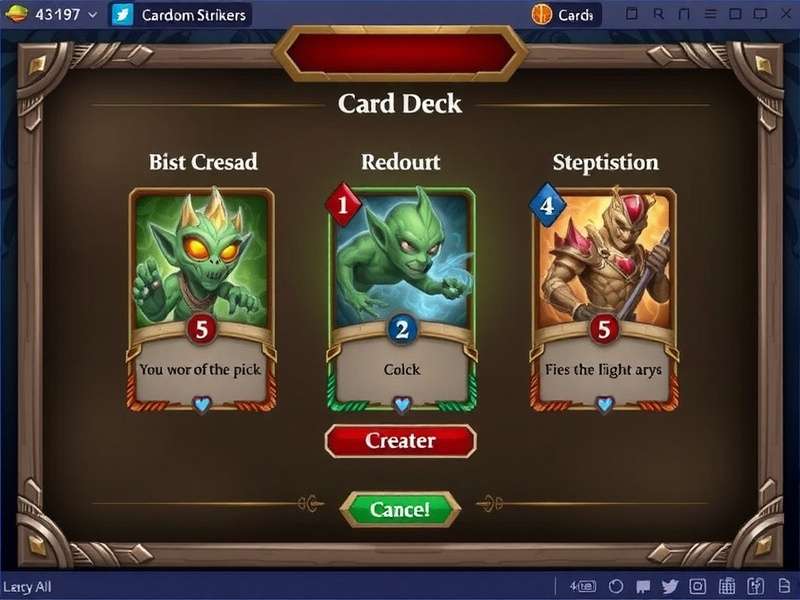 Card Deck Customization Interface
